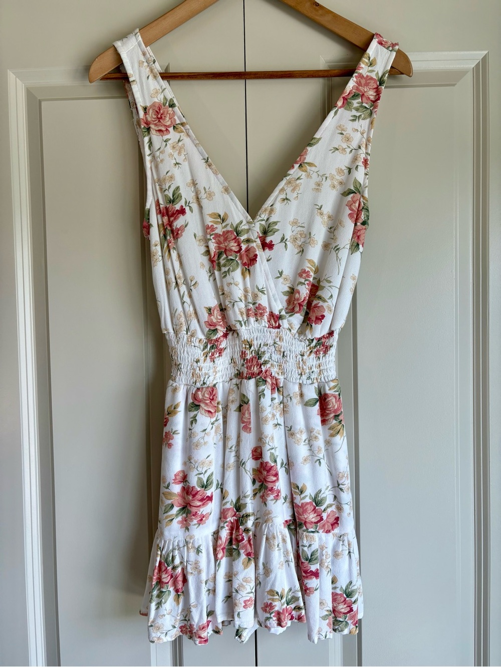American Eagle Floral Print Romper | Cottagecore Mini Romper | Vacation Outfit